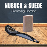 Helios Shoe Cleaning Kit with Eraser Block and suede leather brush, Safe for Suede, Nubuck, Leather